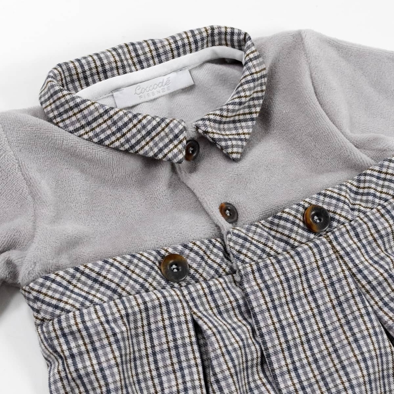 Tutina in ciniglia e tessuto Coccode'...