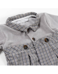 Tutina in ciniglia e tessuto Coccode' C60001