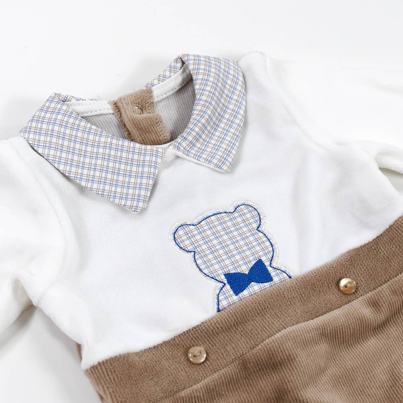 Tutina in ciniglia e vellutino Nazareno Gabrielli NG211030 Tutina in ciniglia e vellutino Nazareno Gabrielli NG211030