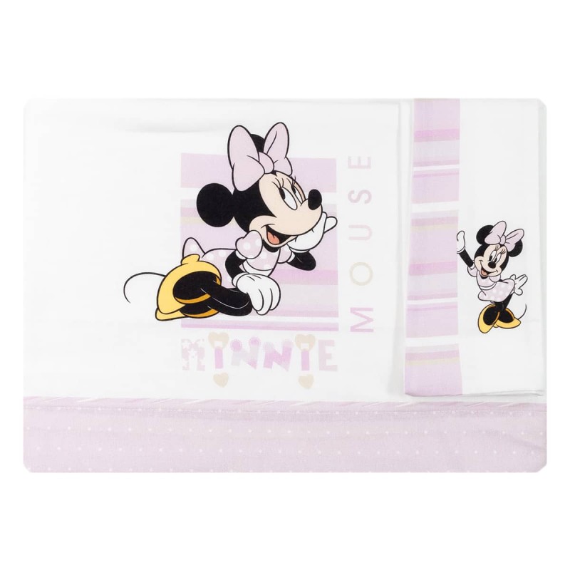 Minnie Mouse Cot Crib Shhet Set Disney EL0339RR