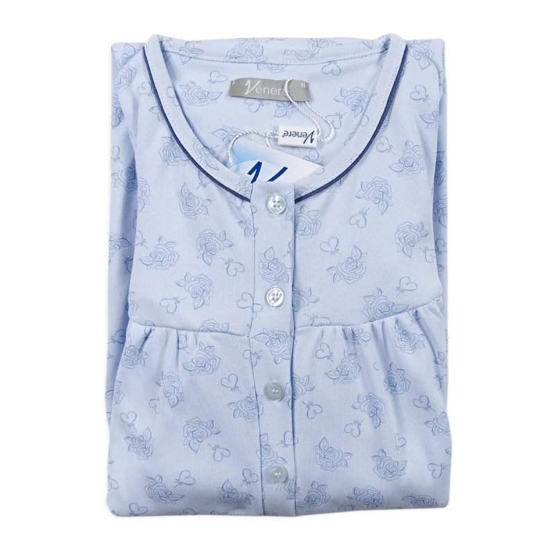 Nightgown in warm cotton by Venere 2527