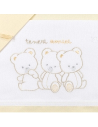 Trio Little Bears - Cot Crib bed sheet set Mio Piccolo LC944