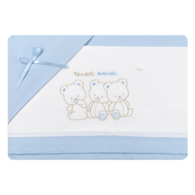 Trio Little Bears - Cot Crib bed sheet set Mio Piccolo LC944