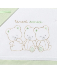 Trio Orsetti - Set lenzuola culletta carrozzina Mio Piccolo LC944
