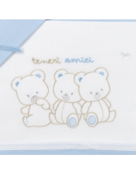 Trio Little Bears - Cot Crib bed sheet set Mio Piccolo LC944