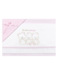 Set lenzuola per culla lettino Mio Piccolo LL944 - Rosa