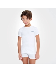 Confezione di 3 T-shirt girocollo bambino Enrico Coveri ET4000 - Bianco