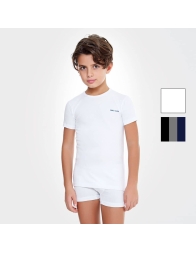 Confezione di 3 T-shirt girocollo bambino Enrico Coveri ET4000