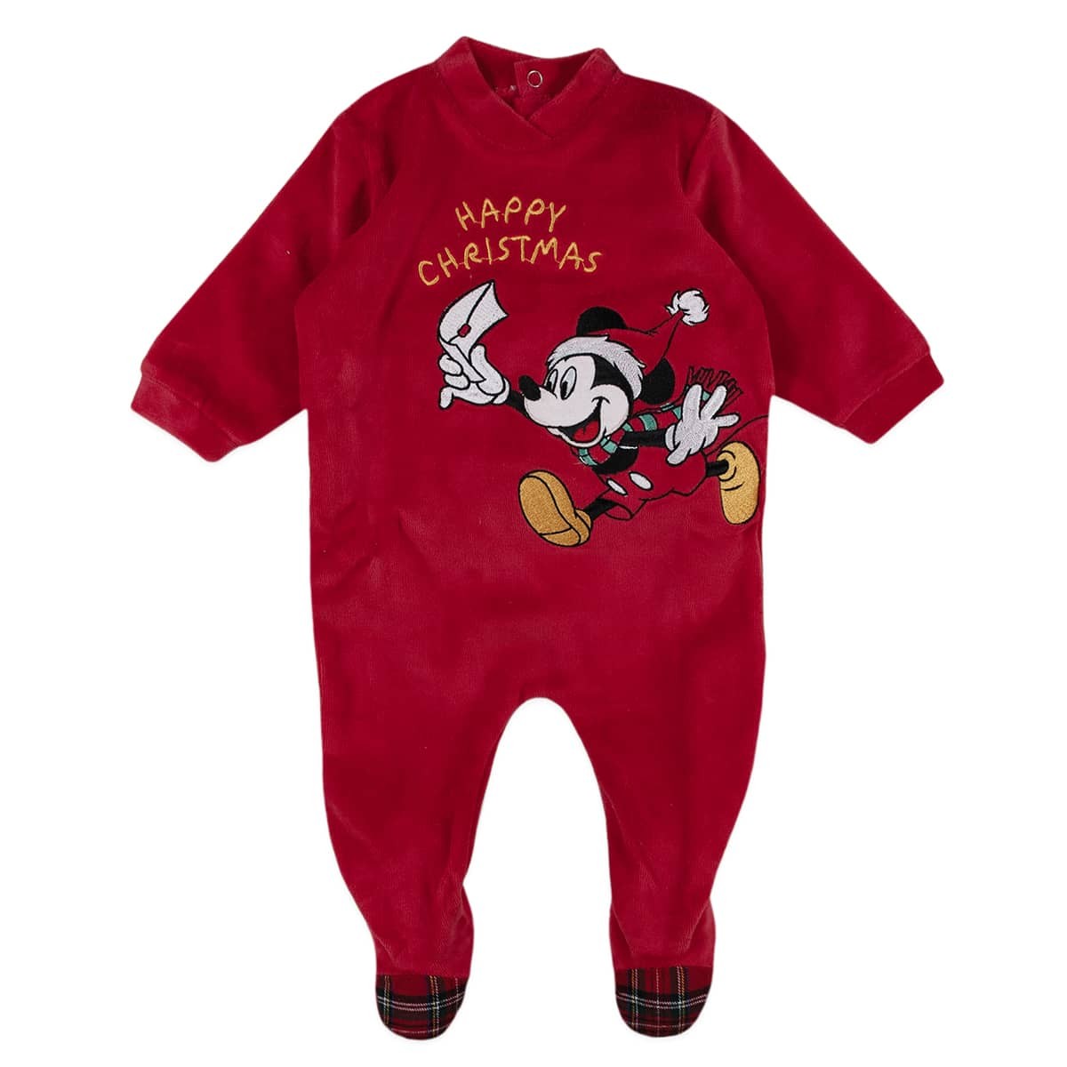 Mickey Happy Christmas Disney Christmas Velour Onesie WQ3093