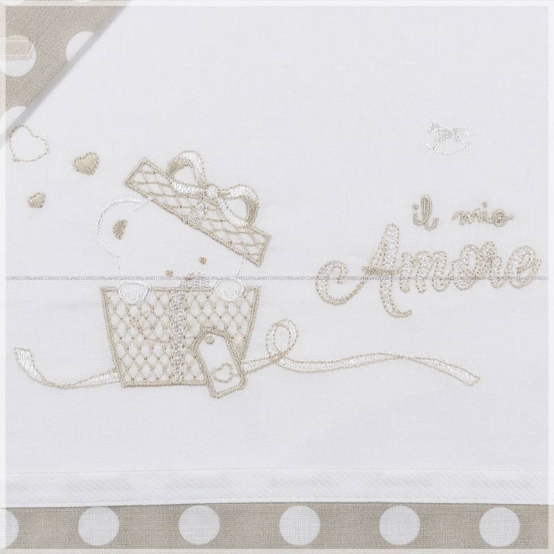 Cot bed sheet set by Mio Piccolo LL964TT