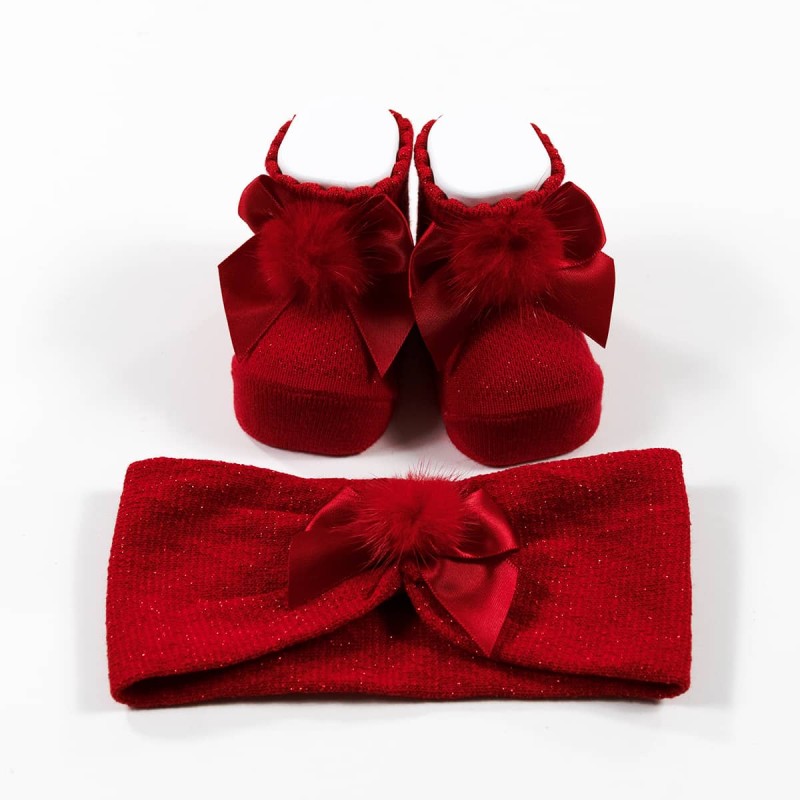 Christmas Booties Headband Set Mafer XNA8098