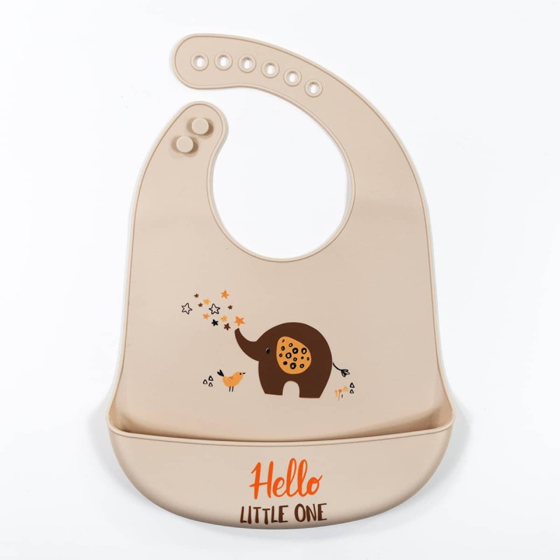 Bavaglino pappa in silicone “Hello Little One” Ellepi AD9867TT