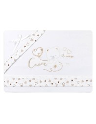 Cradle Pram sheet set by Mio Piccolo LC13503 - CREAMY