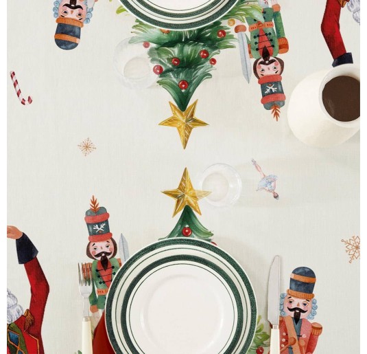 Ballerina - Christmas tablecloth in pure cotton x12 2