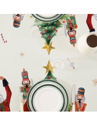 Ballerina - Christmas tablecloth in pure cotton x12