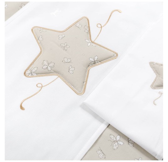 Star - Cradle and pram duvet and sheet set Mio Piccolo 528 2