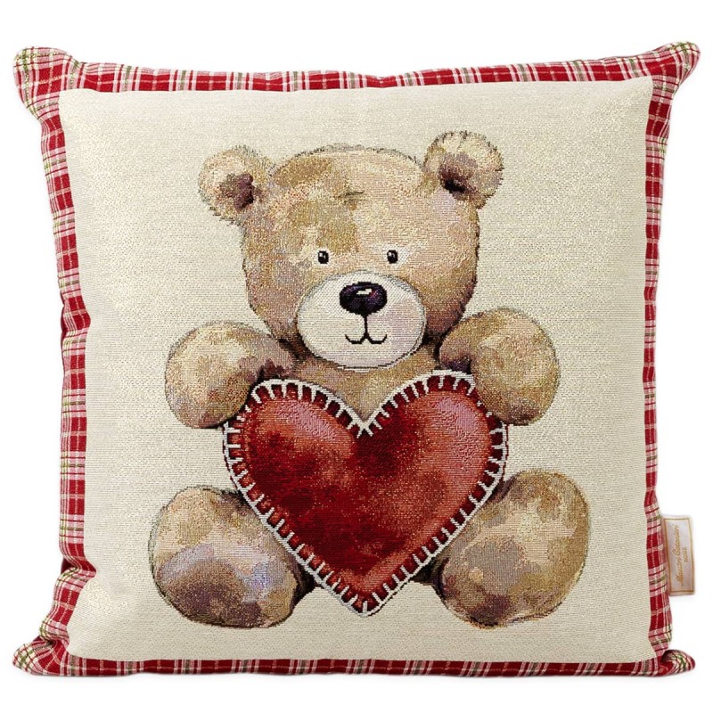 Little Bear - Christmas cushion decor gobelin fabric 45x45 cm