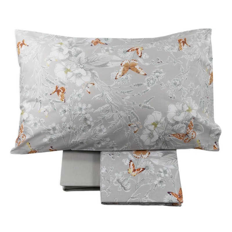 Butterflyes - double bed sheet set by Fazzini