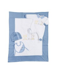 Bunnies - Coordinated baby layette cotton Le Chicche BA5760