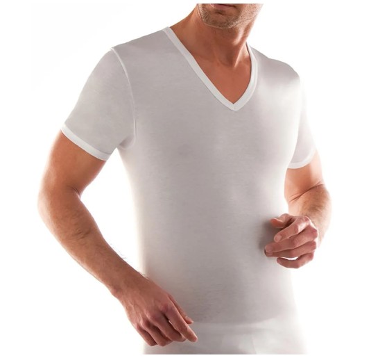 Pop - Set of 2 V-neck warm cotton interlock shirts by Nottingham 2