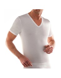 Pop - Set of 2 V-neck warm cotton interlock shirts by Nottingham