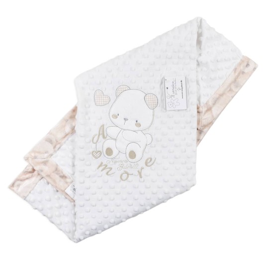 Orsetto - Copertina in soft pile culletta Nazareno Gabrielli NG47321