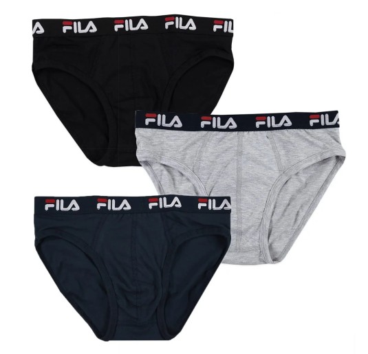 Set di 3 slip uomo FILA in cotone bielastico FU5233