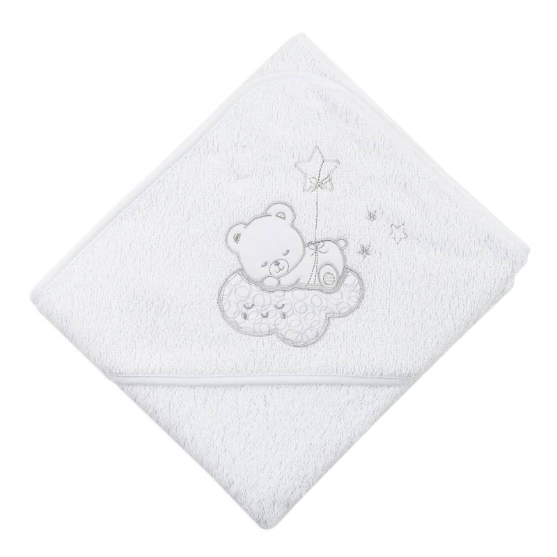 Teddy Bear - Hooded Corner Bathrobe in Terry Cotton Mio Piccolo 504