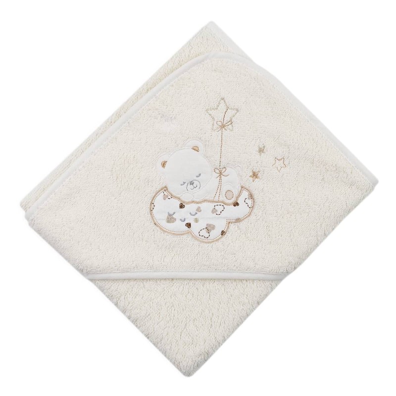 Teddy Bear - Hooded Corner Bathrobe in Terry Cotton Mio Piccolo 504