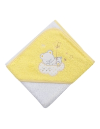 Orsetto - Accappatoio con angolo cappuccio - Giallo