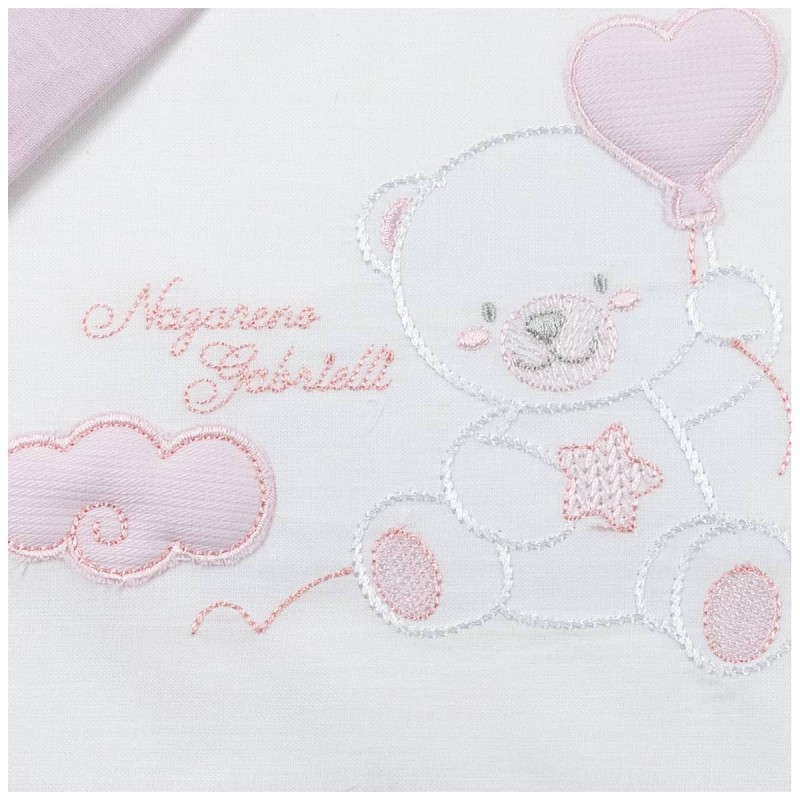 MaxiCradle sheet set Next to me by Nazareno Gabrielli NC301635 - PINK MaxiCradle sheet set Next to me by Nazareno Gabrielli NC301635 - PINK