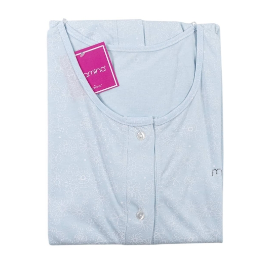 Maternity Nightgown Front-Button by Mamina Z9292 2