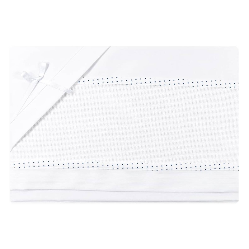 Cradle pram sheets set to embroider CI1305PQBL