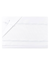 Set lenzuola per culla e carrozzina ricamabile CI1305PQBL