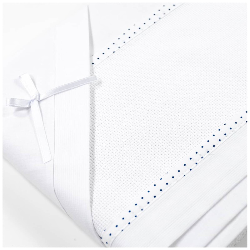 Cradle pram sheets set to embroider CI1305PQBL Cradle pram sheets set to embroider CI1305PQBL