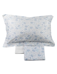 Poppies - flannel double size bed sheet set by Gabel