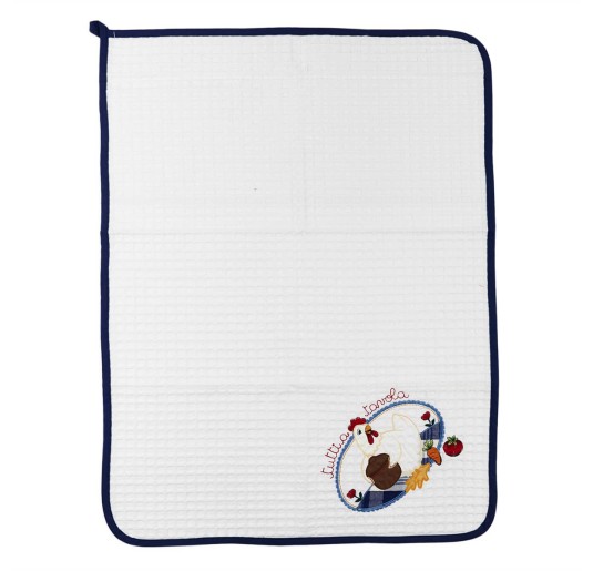 Gallinella - set da cucina 3 pezzi ricamato 2