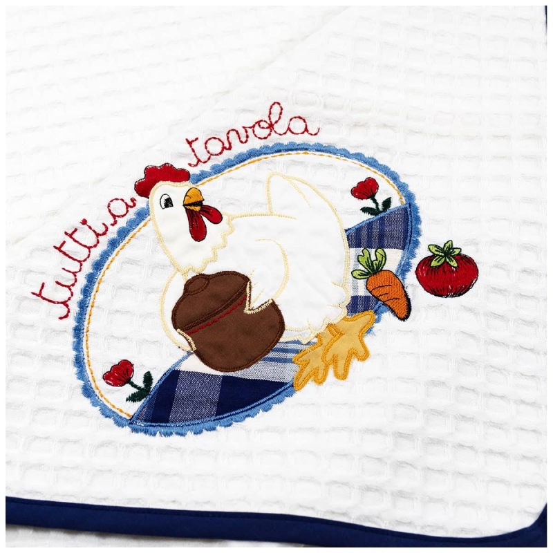 Gallinella - 3-piece embroidered...