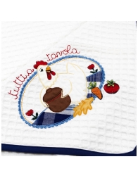 Gallinella - 3-piece embroidered kitchen set