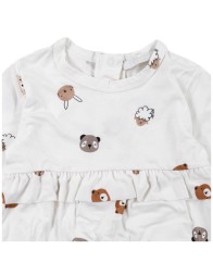 Newborn Baby Girl Romper in Bamboo Jersey Coccodè C60039