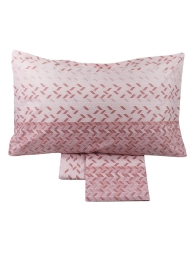 Rho - Single bed sheet set cotton - Pink