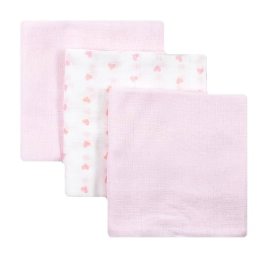 3-pack Muslins cotton Nancy Baby 507R 2