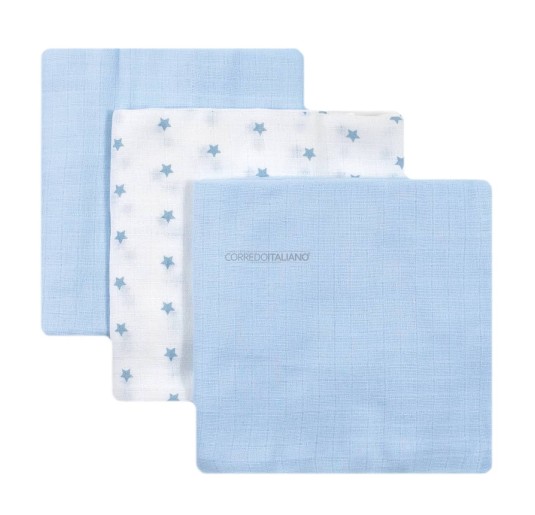 3-pack Muslins cotton by Nancy Baby 507AZ 2