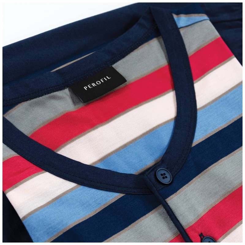 Pigiama lungo in filo scozia Perofil...