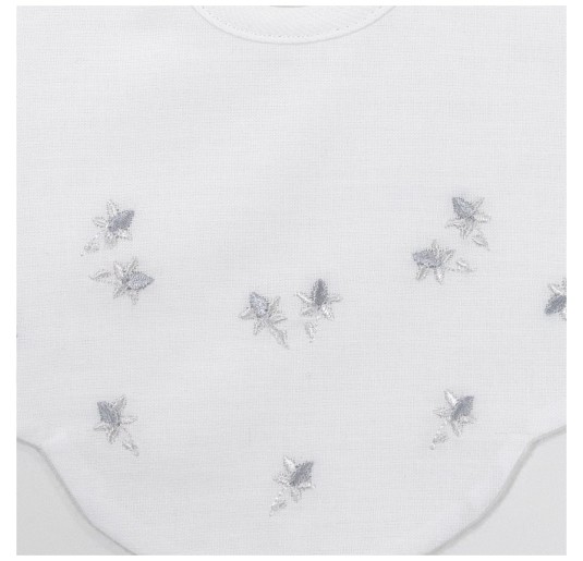 Embroidered bib in pure cotton by Corredo Italiano 00351GR 2