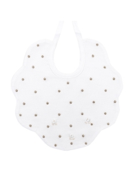 Embroidered bib in pure cotton by Corredo Italiano CI00307TT