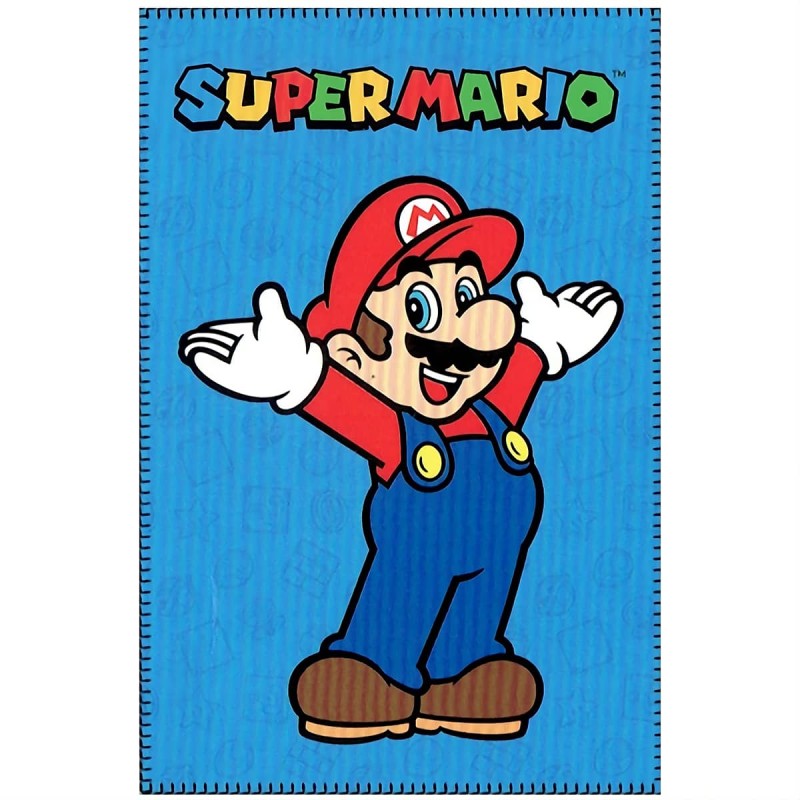 Super Mario Bros - plaid in pile 100x150 cm SMA1613