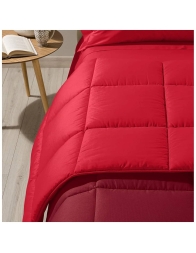 Bicolor - trapunta invernale in cotone di Caleffi - Bordeaux