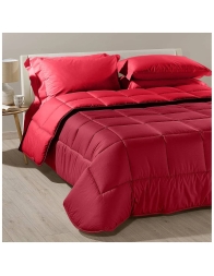 Bicolor - trapunta invernale in cotone di Caleffi - Bordeaux