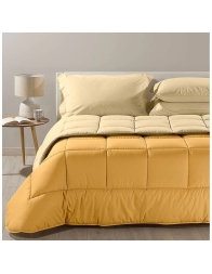 Bicolor - trapunta invernale in cotone di Caleffi - Giallo